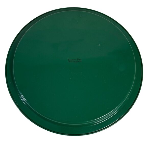 Christmas Santa Cookie Tray by Potpourri Press VTG Serving Platter Round Signed - Picture 2 of 12